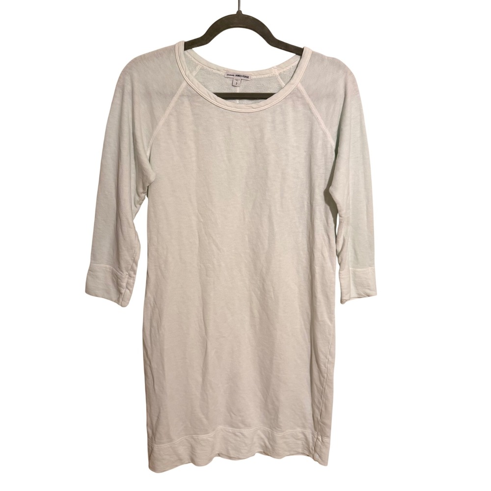 Standard James Perse Supima Cotton Raglan Sweatshirt Dress Mint Size 2 Medium